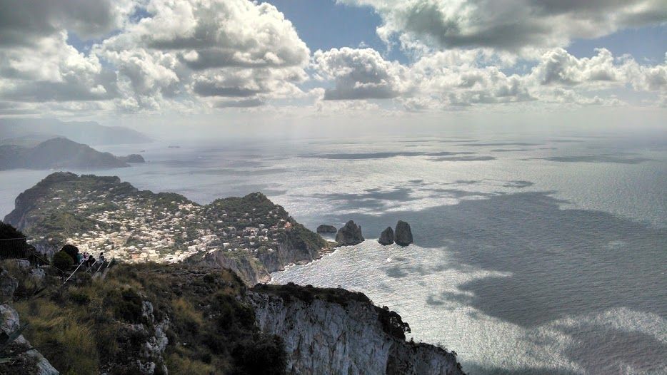view from the top of the chairlift