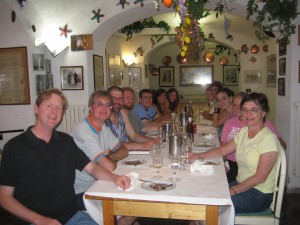 Visitors to the Villa